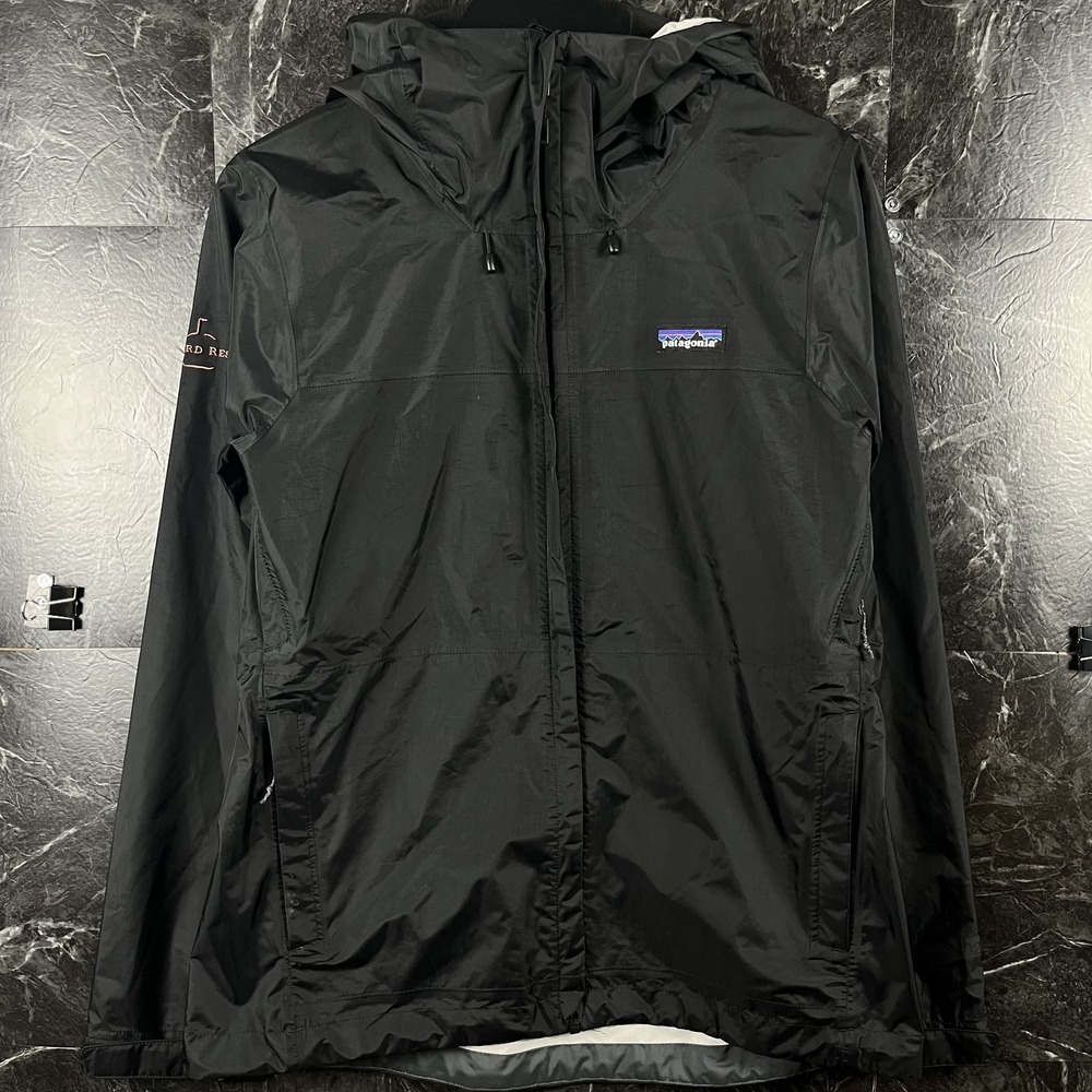 Patagonia Women's Black H2NO Torrentshell Rain Jacket Medium -Embroidery